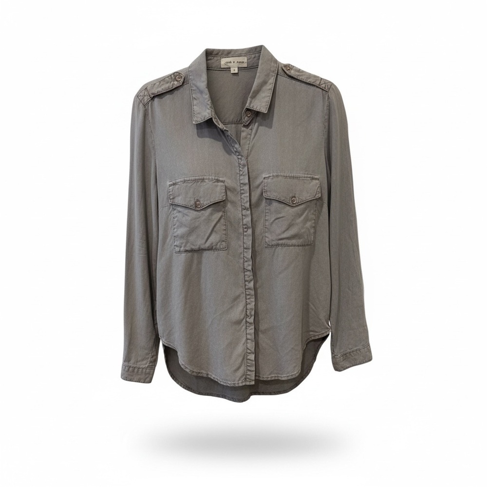 Cloth & Stone grey button down, small